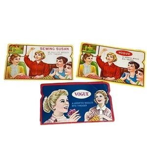 Lot Of 3 Vintage 50’s Needle Books Made In Japan